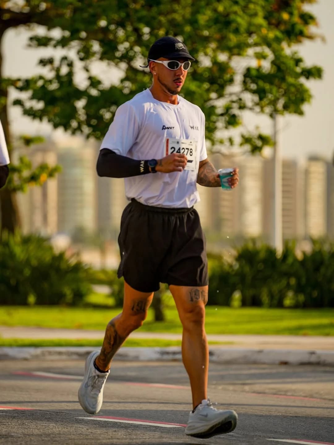 Allan correndo uma meia maratona